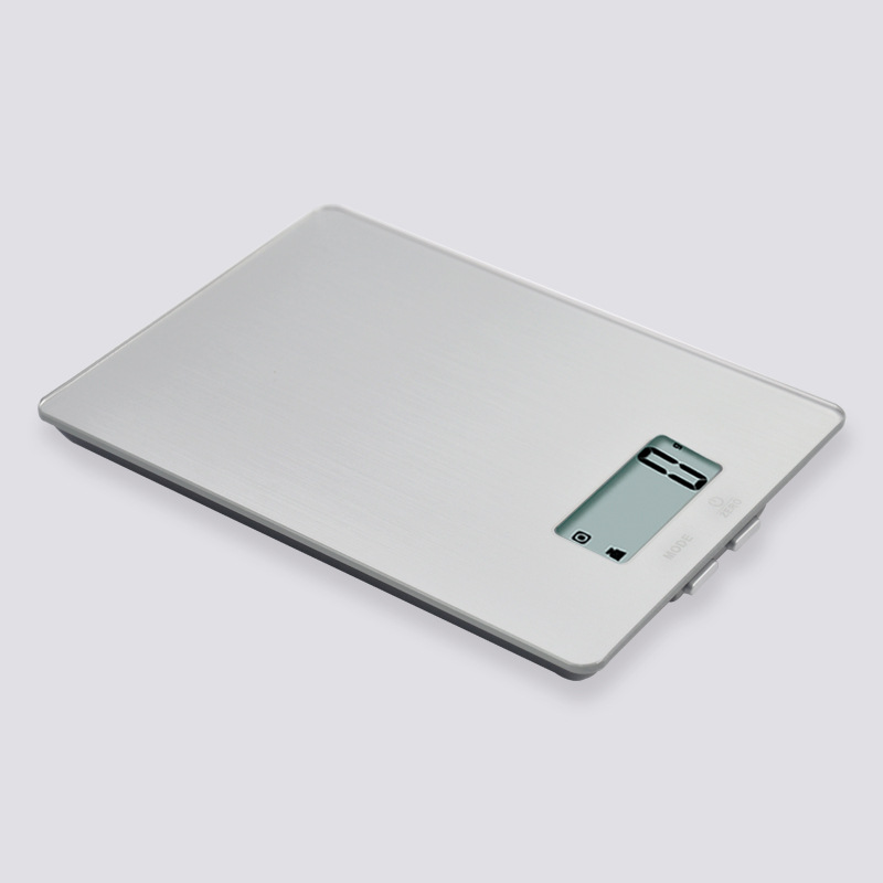 Wholesale 14192-2047B flat stainless steel electronic scale, high-precision kitchen scale, stainless steel shell, 5kg waterproof household baking scale Specification image