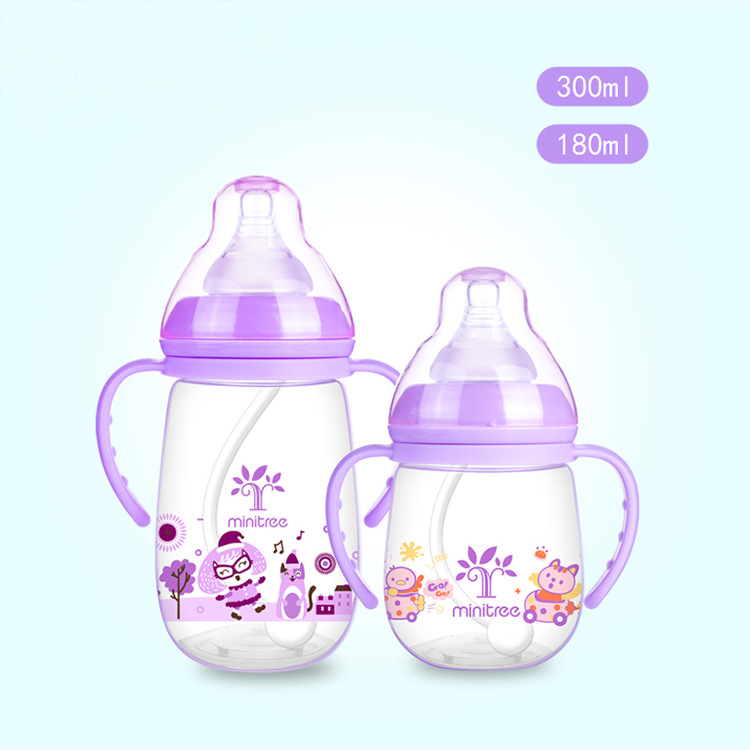 义乌好货 Minitree婴儿奶瓶弧形宽口径PP奶瓶带手柄宝宝奶瓶厂家直销批发-1006/35884详情图7