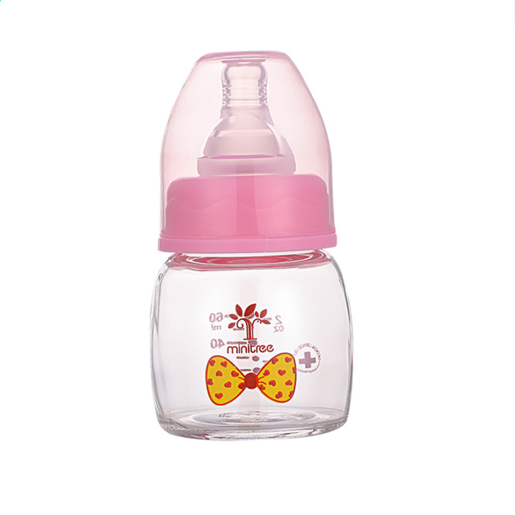 义乌好货 Minitree60ML婴儿迷你果汁奶瓶 标口玻璃奶瓶 果汁奶瓶厂价直销详情图7