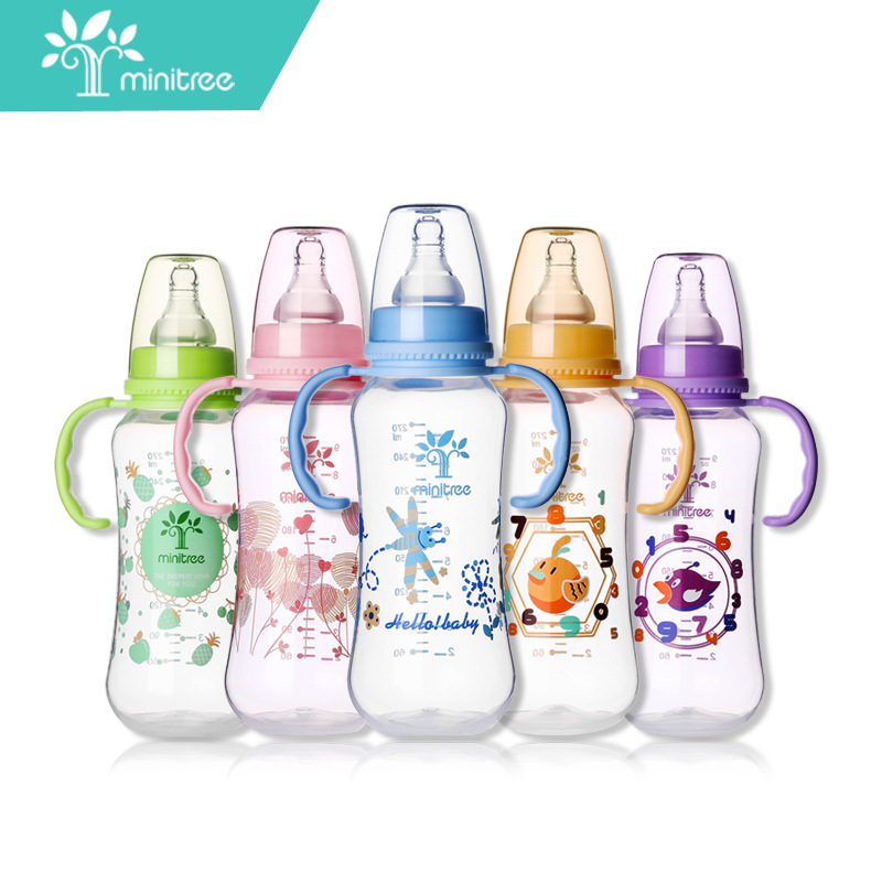 义乌好货 Minitree婴儿奶瓶直身标准口径PP奶瓶带手柄外贸奶瓶厂家直销批发详情图9