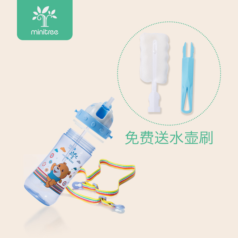 义乌好货 婴儿水杯硅胶吸管嘴杯饮水杯350ml学饮杯宝宝水杯水壶母婴用品详情图7