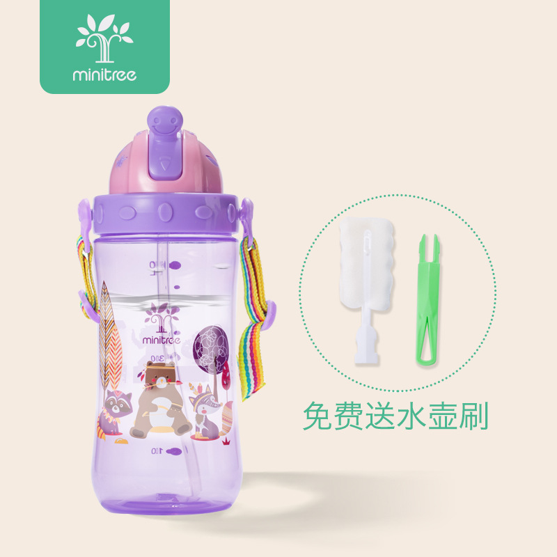 义乌好货 婴儿水杯硅胶吸管嘴杯饮水杯350ml学饮杯宝宝水杯水壶母婴用品详情图9