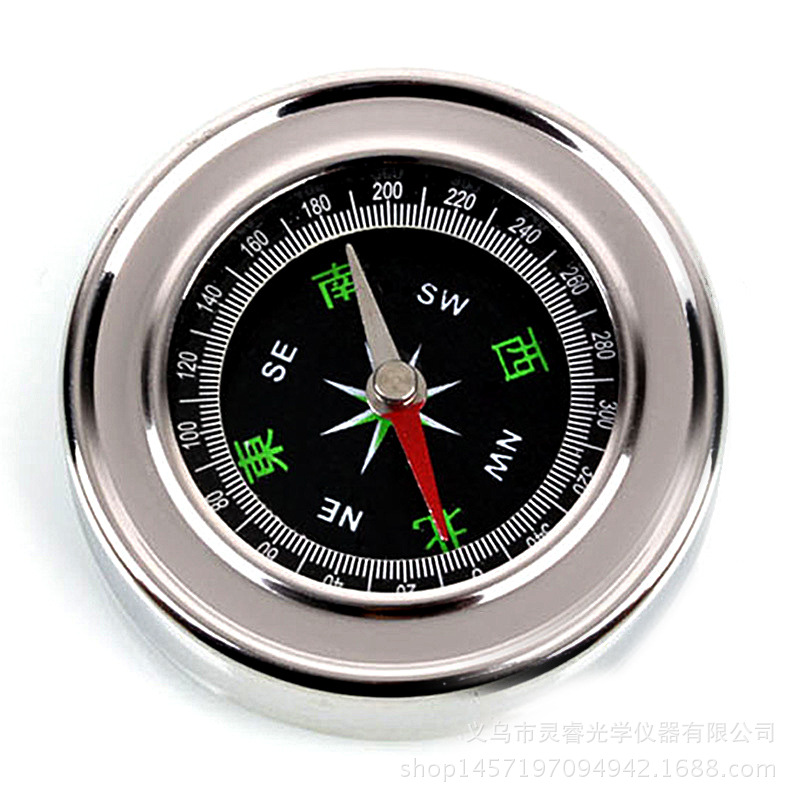 Yiwu Quality Goods 60mm Metal Outdoor Chinese-English Compass Compass, Taobao Small Gift, stainless steel Compass -1004/23523