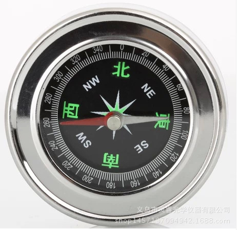 Yiwu Quality Goods 60mm Metal Outdoor Chinese-English Compass Compass, Taobao Small Gift, stainless steel Compass -1004/23523 Application Scenario