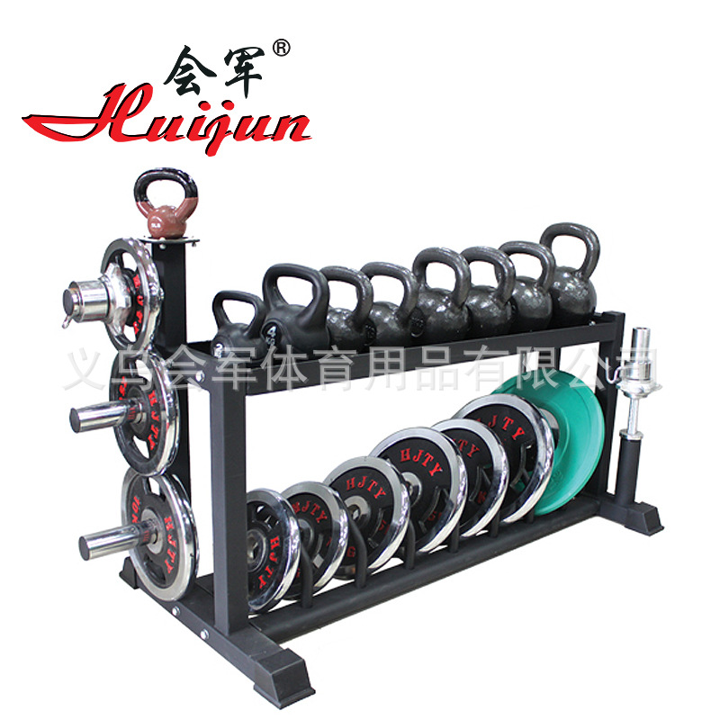 Yiwu Selection hui Army Sports Multi-function kettlebell shelf comprehensive set Barbell shelf combination fitness supplies rod rack -1004/28622