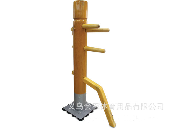 Yiwu Selection Hui Army Sports hard wooden Wing Chun Wooden pile vertical suction cup type martial arts wooden pile home martial arts Hall -1004/28622