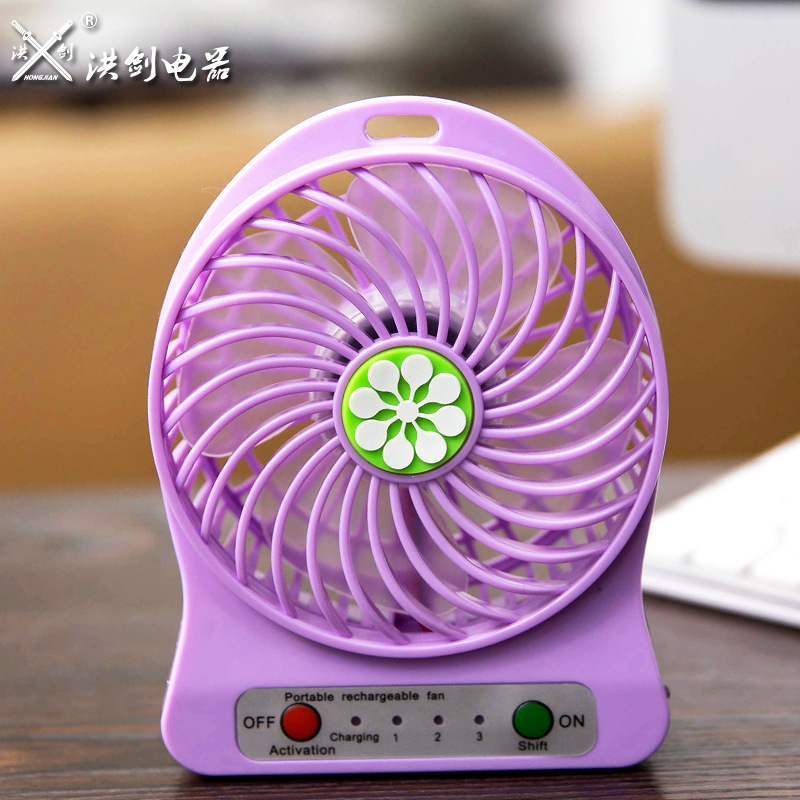 Hong Jian Palm-leaf fan portable rechargeable USB three - speed large wind silent handheld fan lithium battery brushless motor Application Scenario