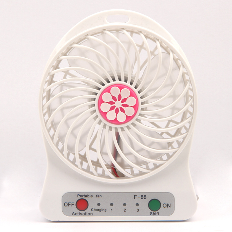 Hong Jian Palm-leaf fan portable rechargeable USB three - speed large wind silent handheld fan lithium battery brushless motor undefined