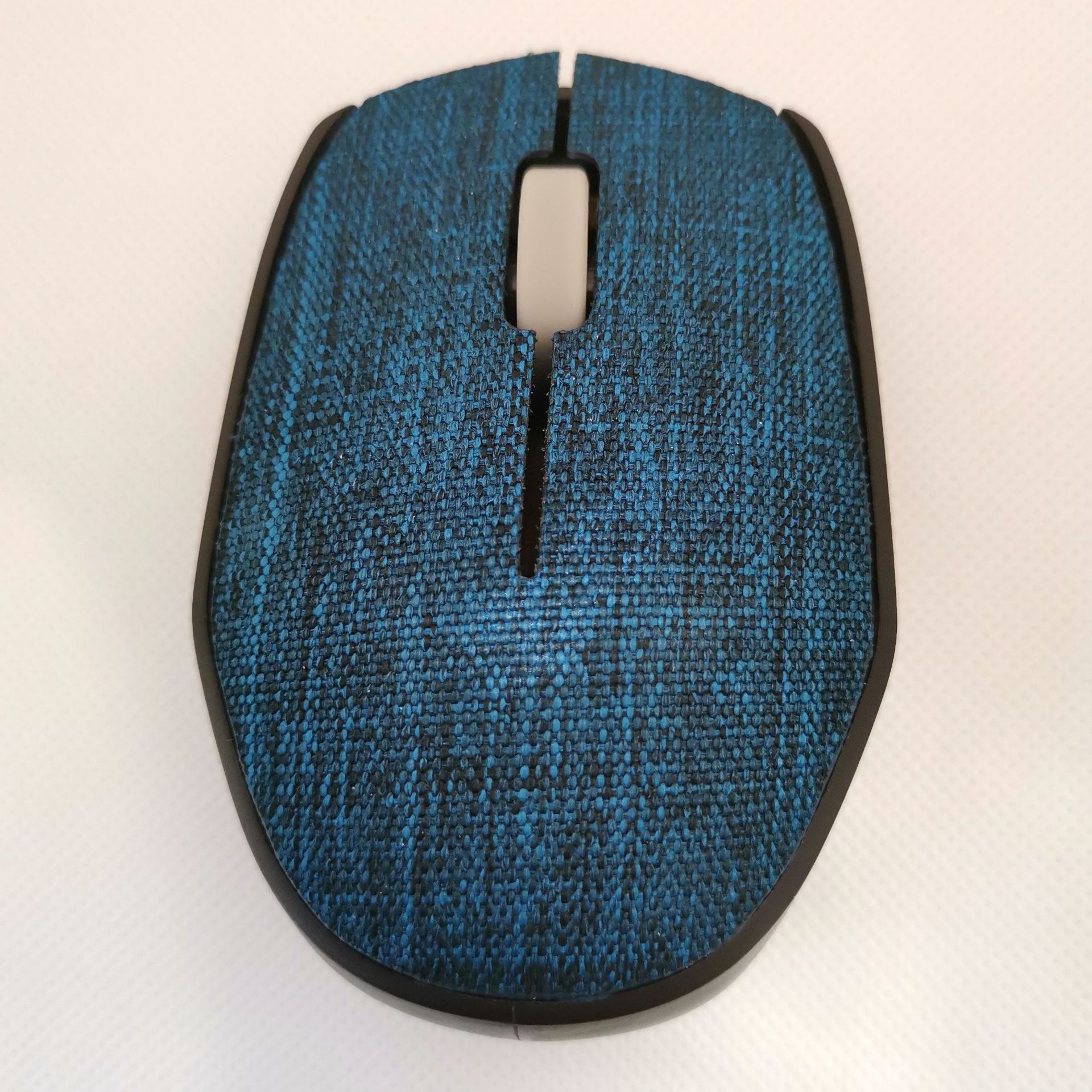 义乌好货 高档新款无线鼠标 亚麻布艺鼠标 礼品办公用静音游戏亚麻布艺鼠标-1003/18007