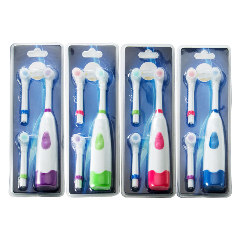 Yiwu Good Goods Manufacturers Direct Electric Toothbrush Waterproof Rotary Send Two Soft Toothbrush Head Children Adult General R-2-1006/35863