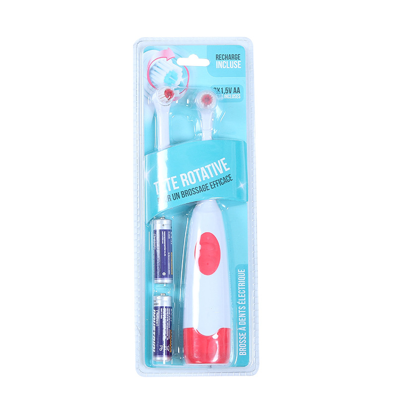 Yiwu Good Goods Electric Toothbrush Waterproof Rotary Send A Toothbrush Head Two Batteries Children Adult General Manufacturer Direct Sales -1006/35863