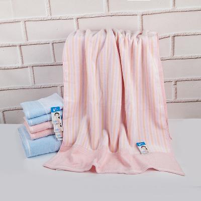 Yiwu quality product Furi Jieyu Genuine JY-1711B "Awakening Journey" Bath towel, all-cotton cuffle-cut large Bath towel, Water-absorbing and skin-softening Bath towel -1006/42197 Specification image