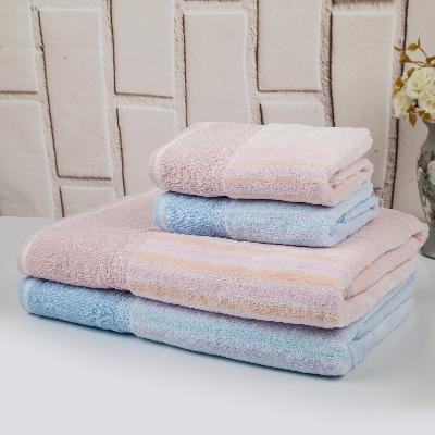 Yiwu quality product Furi Jieyu Genuine JY-1711B "Awakening Journey" Bath towel, all-cotton cuffle-cut large Bath towel, Water-absorbing and skin-softening Bath towel -1006/42197 Application Scenario