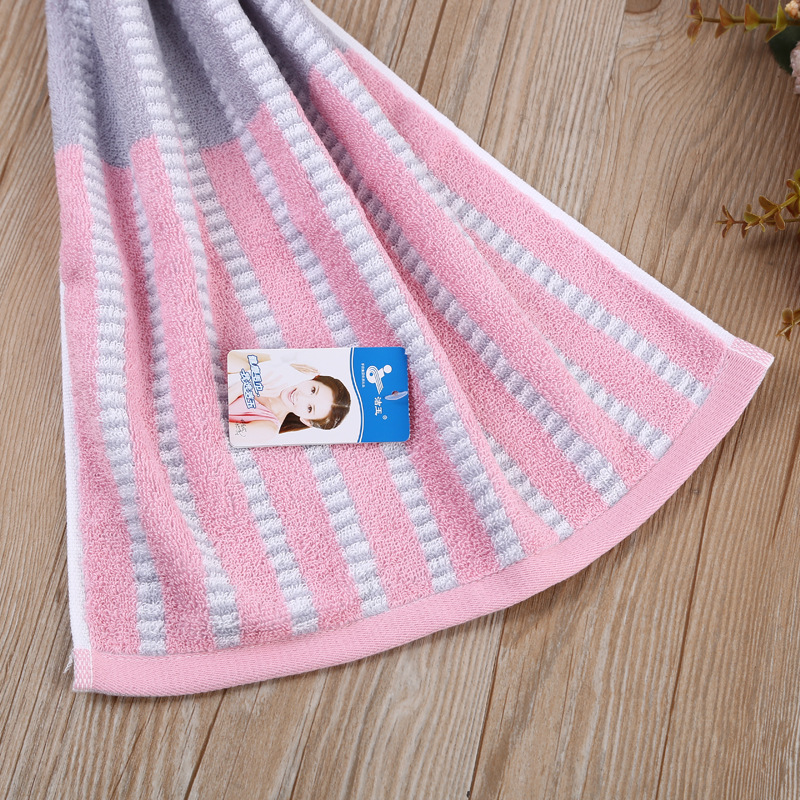 Yiwu Quality product Furi Jieyu Simple Style Towel J1831F, pure cotton material, with color blocks and stripes, multi-speed towel -1006/42197 Item Picture