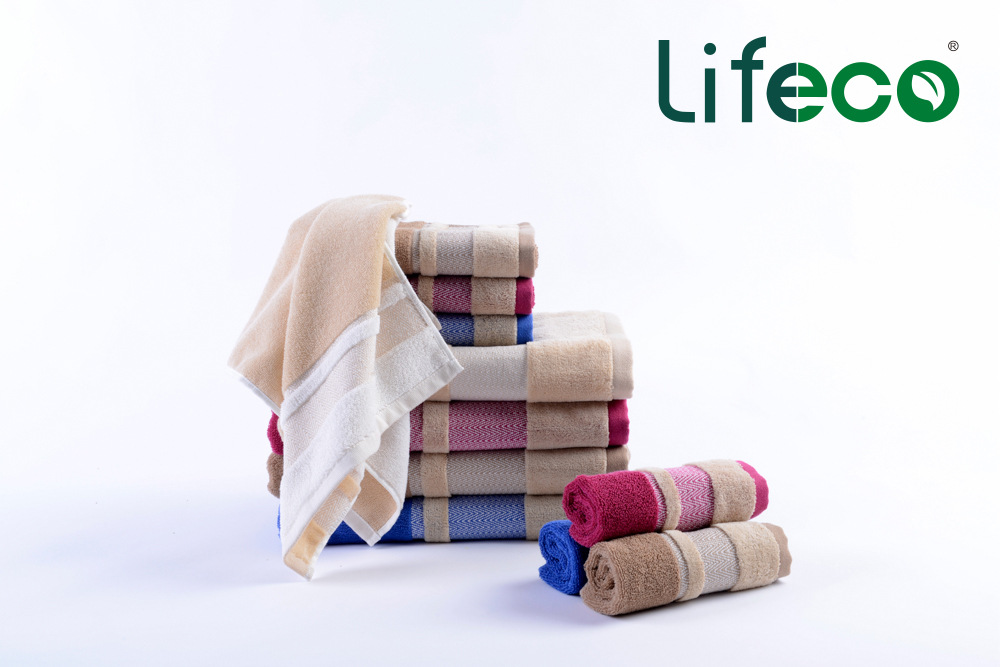 Yiwu quality lifeco Triumph Towel brand multi-arm satin mixed color pure cotton face Towel - 1006L 1803F/42197