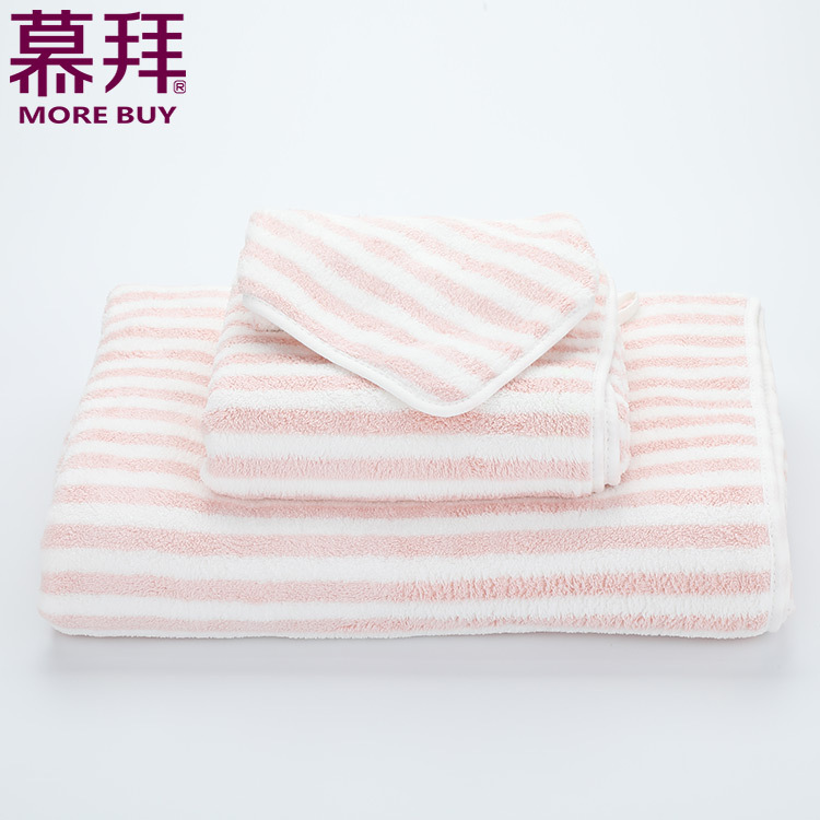 Yiwu Quality Products Factory Direct Sales Horizontal Strip Super Soft, super absorbent and breathable micron series square towels, bath towels -1006/42024 Specification image