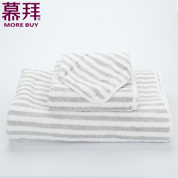 Yiwu Quality Products Factory Direct Sales Horizontal Strip Super Soft, super absorbent and breathable micron series square towels, bath towels -1006/42024 Application Scenario