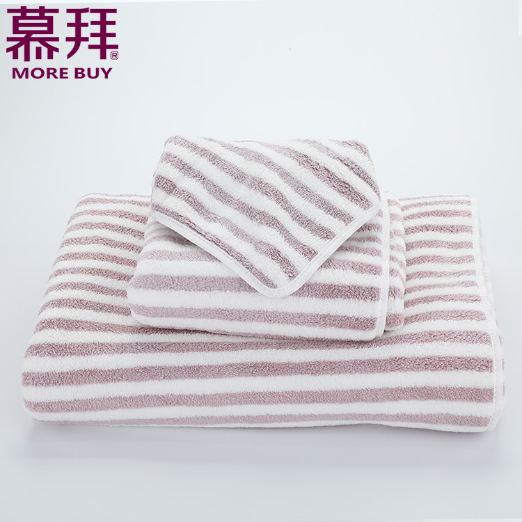 Yiwu Quality Products Factory Direct Sales Horizontal Strip Super Soft, super absorbent and breathable micron series square towels, bath towels -1006/42024 Item Picture