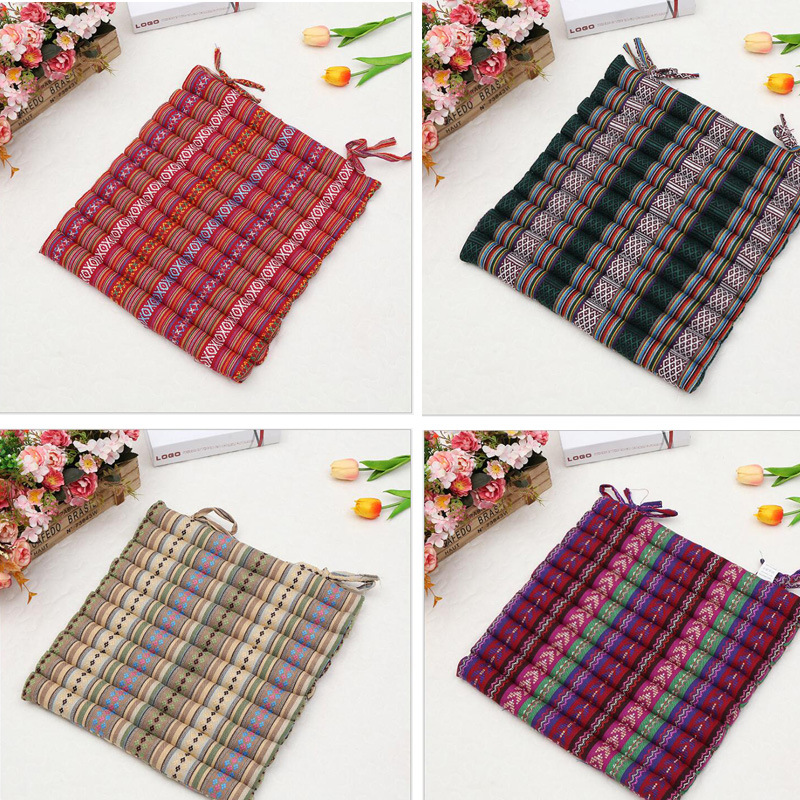 义乌好货 亚麻棉椅垫餐桌凳子坐垫布艺学生办公室椅子垫62425