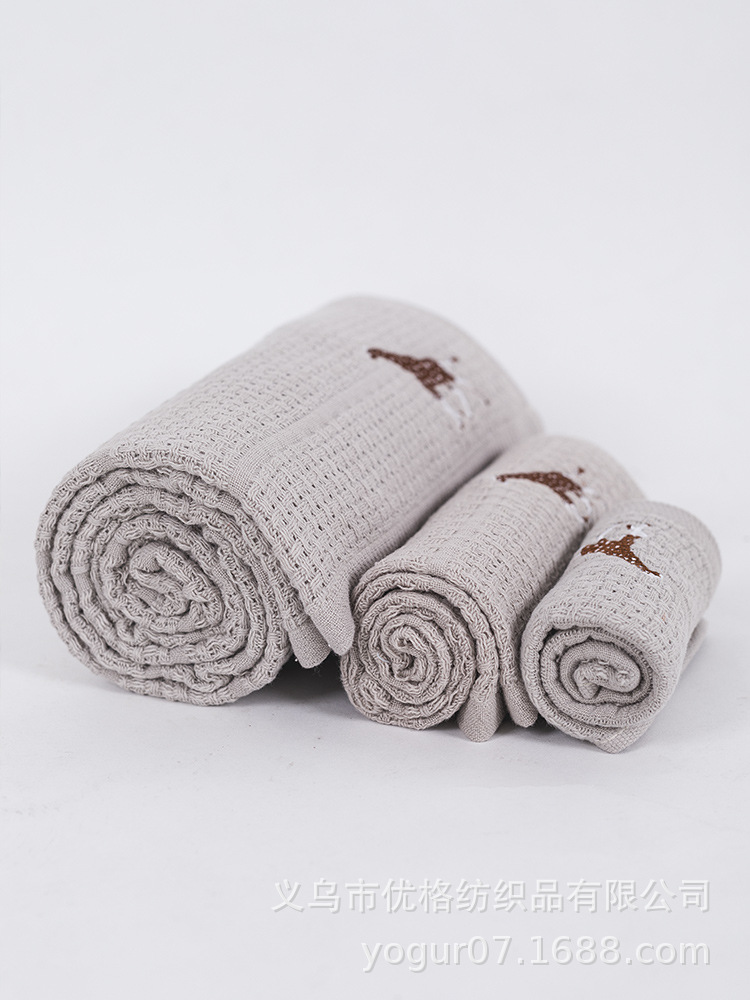 Yiwu quality products Factory direct sales four-color combed cotton nature square towels, bath towels, hotel bath towels wholesale, beach towels -1006/42024 details Picture