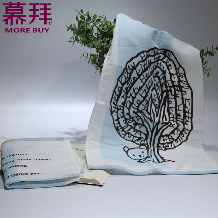 Yiwu quality products Factory Direct sales two-color pure cotton fabric loop AB side parent-child gift towels, children's towels, pure cotton gift towels -1006/42024