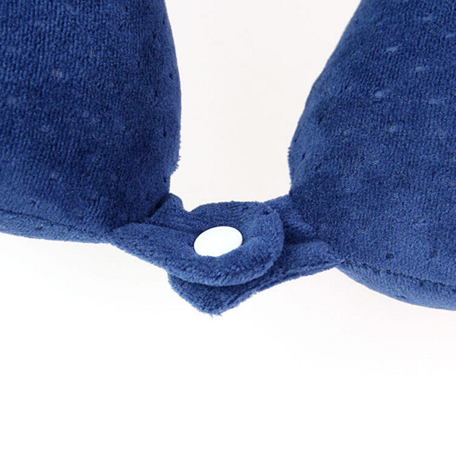 Yiwu quality products Factory direct sales: Memory foam slow rebound U-shaped pillow support, back neck pillow, travel pillow, cervical portable neck protection pillow -1006/35011 Item Picture