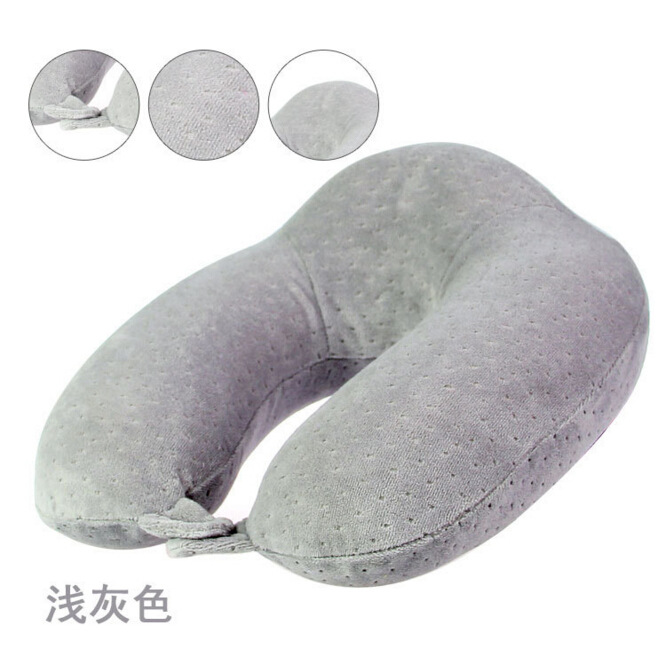 Yiwu quality products Factory direct sales: Memory foam slow rebound U-shaped pillow support, back neck pillow, travel pillow, cervical portable neck protection pillow -1006/35011 undefined