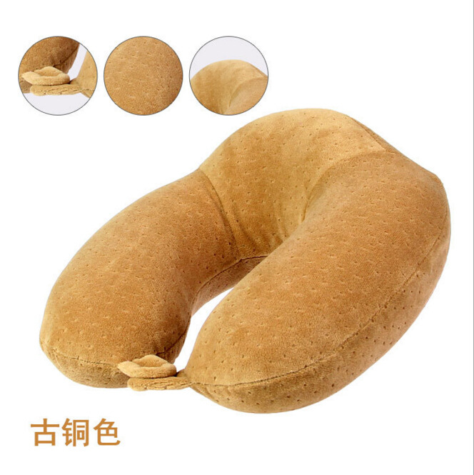 Yiwu quality products Factory direct sales: Memory foam slow rebound U-shaped pillow support, back neck pillow, travel pillow, cervical portable neck protection pillow -1006/35011 undefined