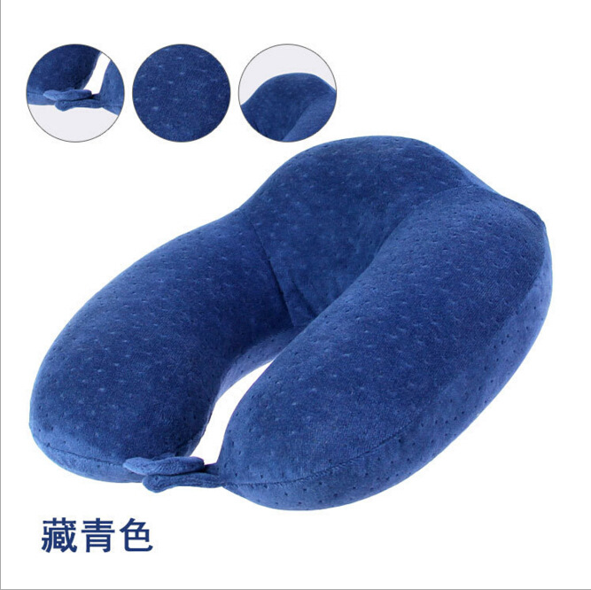 Yiwu quality products Factory direct sales: Memory foam slow rebound U-shaped pillow support, back neck pillow, travel pillow, cervical portable neck protection pillow -1006/35011 undefined