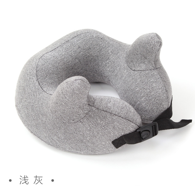 Yiwu Quality Products: Horn-shaped memory foam with eye mask, U-shaped pillow, multi-functional neck protector, home and travel Cervical pillow -1006/35011 undefined