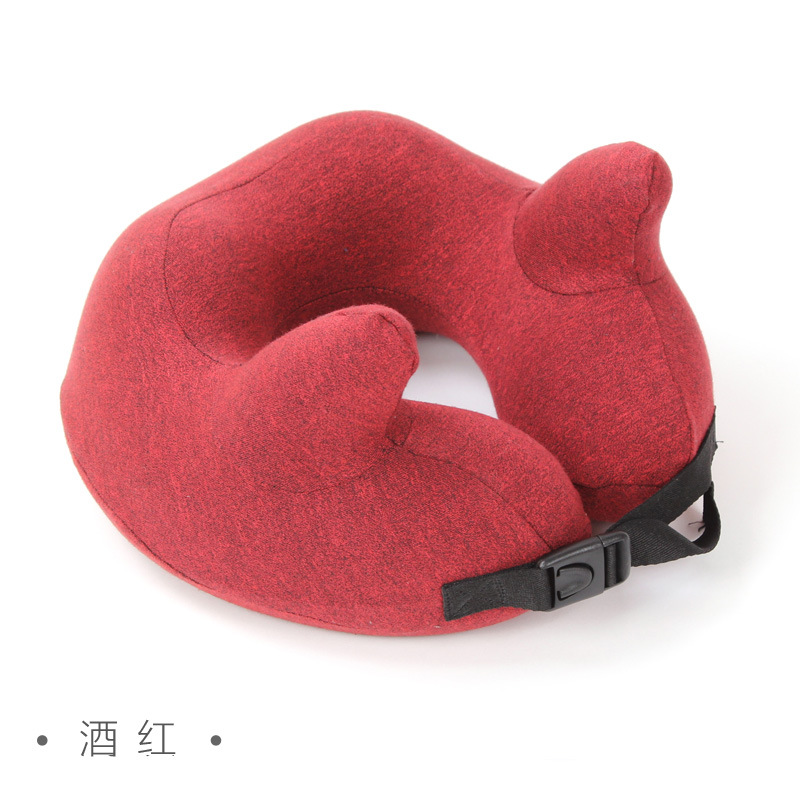 Yiwu Quality Products: Horn-shaped memory foam with eye mask, U-shaped pillow, multi-functional neck protector, home and travel Cervical pillow -1006/35011 undefined