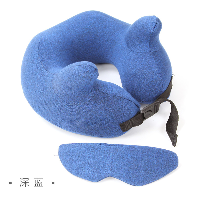 Yiwu Quality Products: Horn-shaped memory foam with eye mask, U-shaped pillow, multi-functional neck protector, home and travel Cervical pillow -1006/35011 undefined