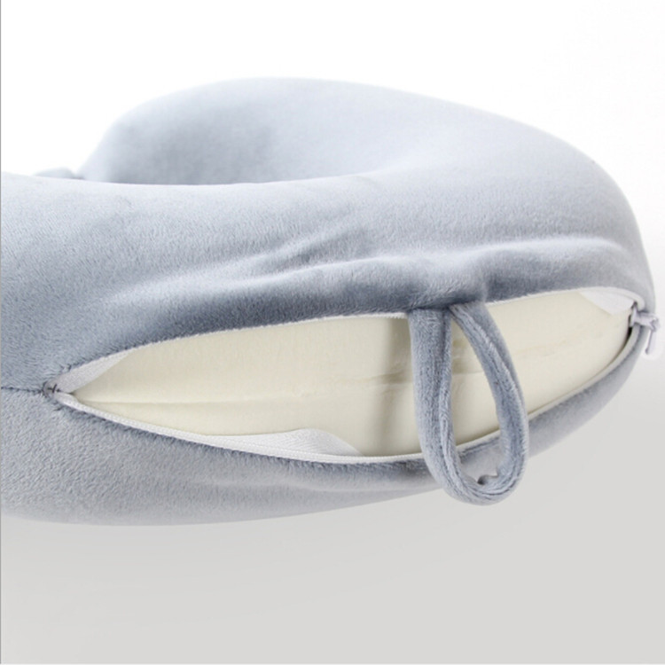 Yiwu quality products: Plain stretch super memory foam U-shaped neck pillow, travel portable, detachable and washable, factory direct sales -1006/35011 Application Scenario