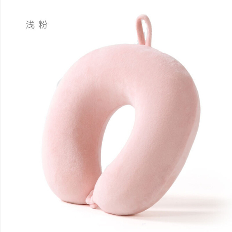 Yiwu quality products: Plain stretch super memory foam U-shaped neck pillow, travel portable, detachable and washable, factory direct sales -1006/35011 undefined