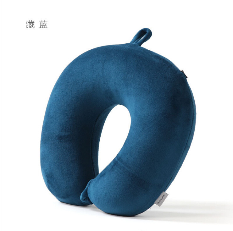 Yiwu quality products: Plain stretch super memory foam U-shaped neck pillow, travel portable, detachable and washable, factory direct sales -1006/35011 undefined