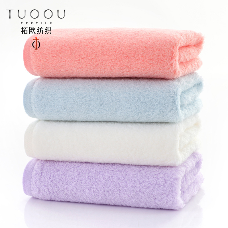 Yiwu good goods Tuoou factory direct sales 50s no twist pure cotton marshmallow square towel bath towel can be customized
