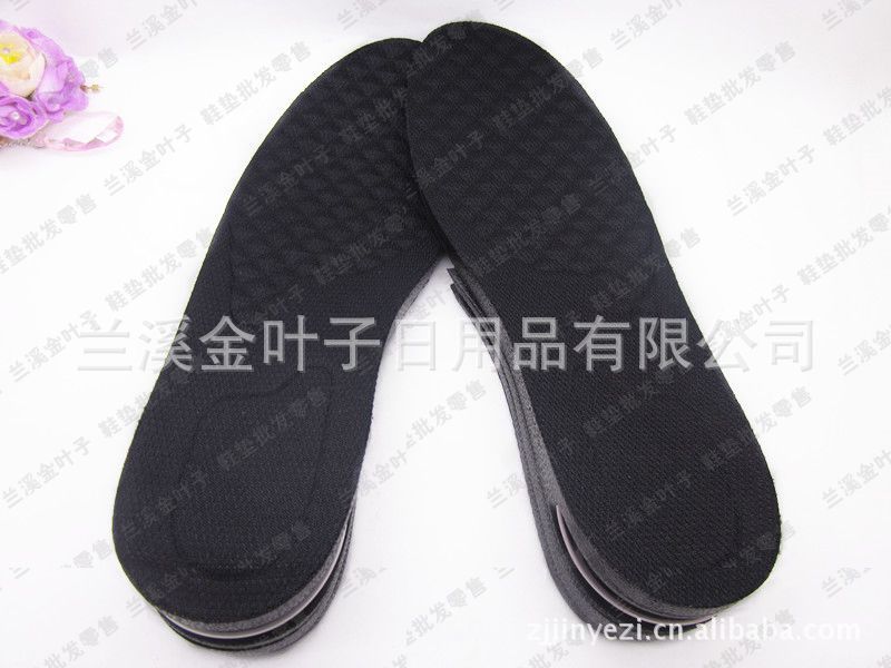 义乌好货 PU内增高运动鞋垫 女式男式可调隐形透气垫 隐形增高全掌垫（男）-1006/37006产品图
