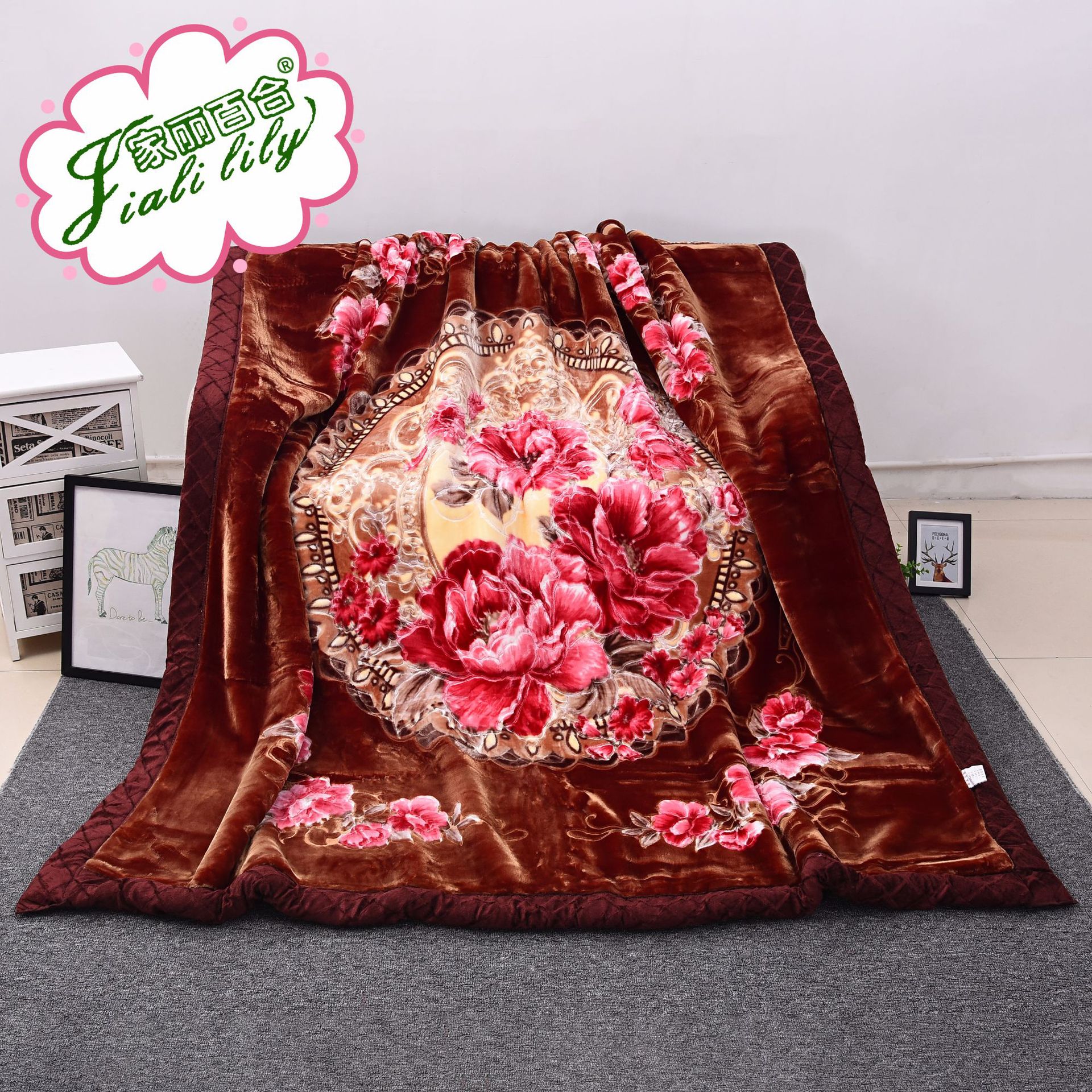 Yiwu Selection new blanket Raschel thickened cloud blanket double cover double wedding super soft gift blanket
