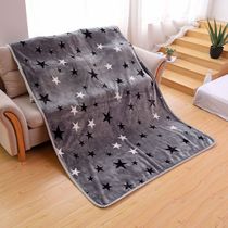 Air conditioned blanket nap blanket thickened double coral plush winter bed sheet student dormitory blanket