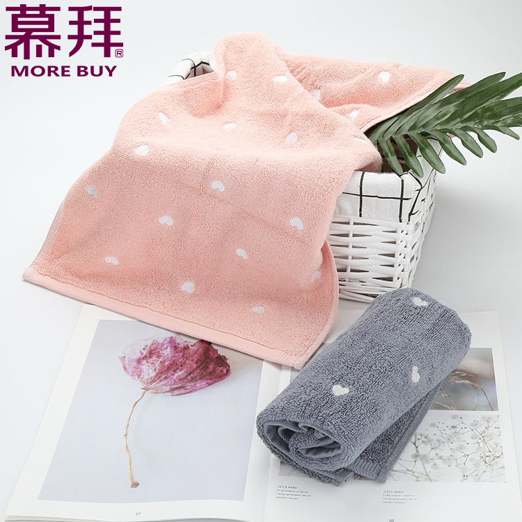 Yiwu quality Products manufacturer wholesale couple towels, soft and absorbent adult face towels, pure cotton thickened sweat-absorbing couple towels -1006/42025 Item Picture
