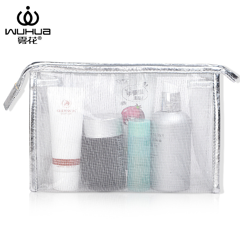 Yiwu Selection manufacturers wholesale new gauze waterproof PVC transparent makeup bags for both men and women travel travel wash bag custom -1003/11703 thumbnail