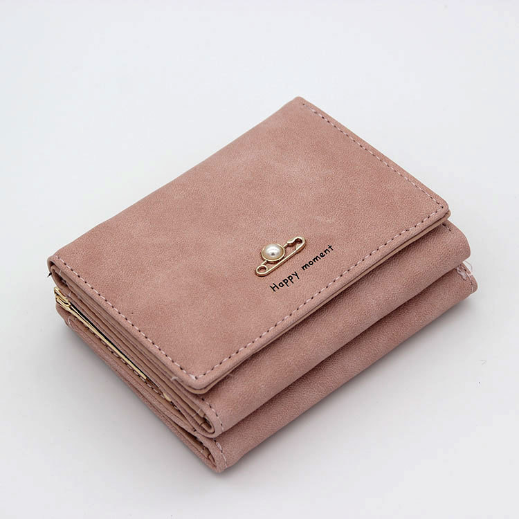 Factory direct sale lady's purse short sweet lady simple mini student Pearl Wallet Lady's Change Purse Wallet