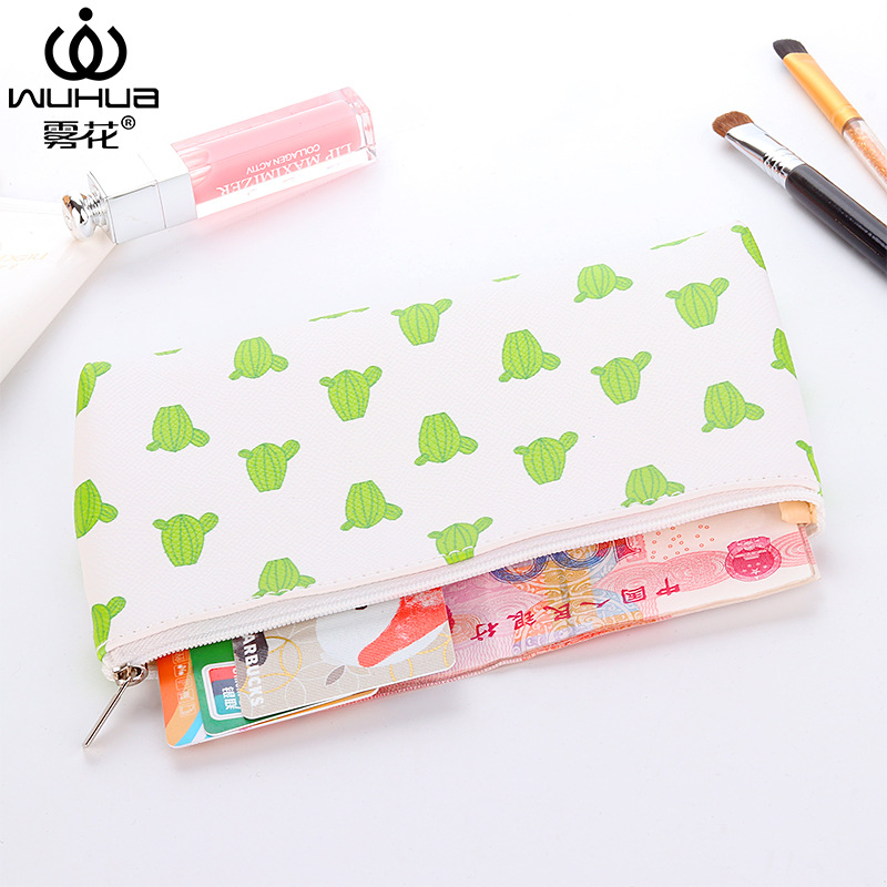 Yiwu Selection new PU creative printed makeup bag multi-function and convenient carry small cosmetic mobile phone small change fashion women's bag -1003/11703 thumbnail