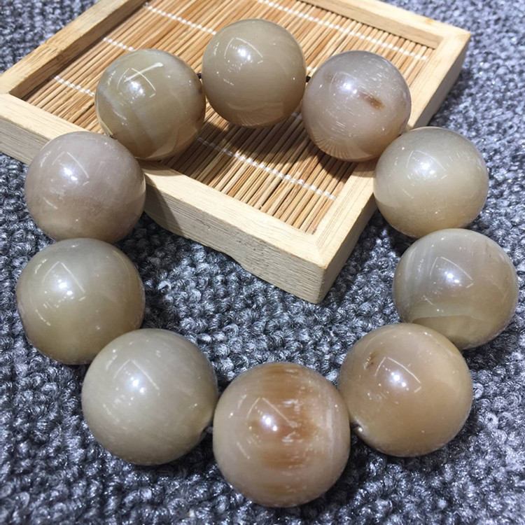 义乌好货 天然精品正宗白牛角20MM25MM手串批发 大珠子手串 牛羊角饰品手链-1001/5631A