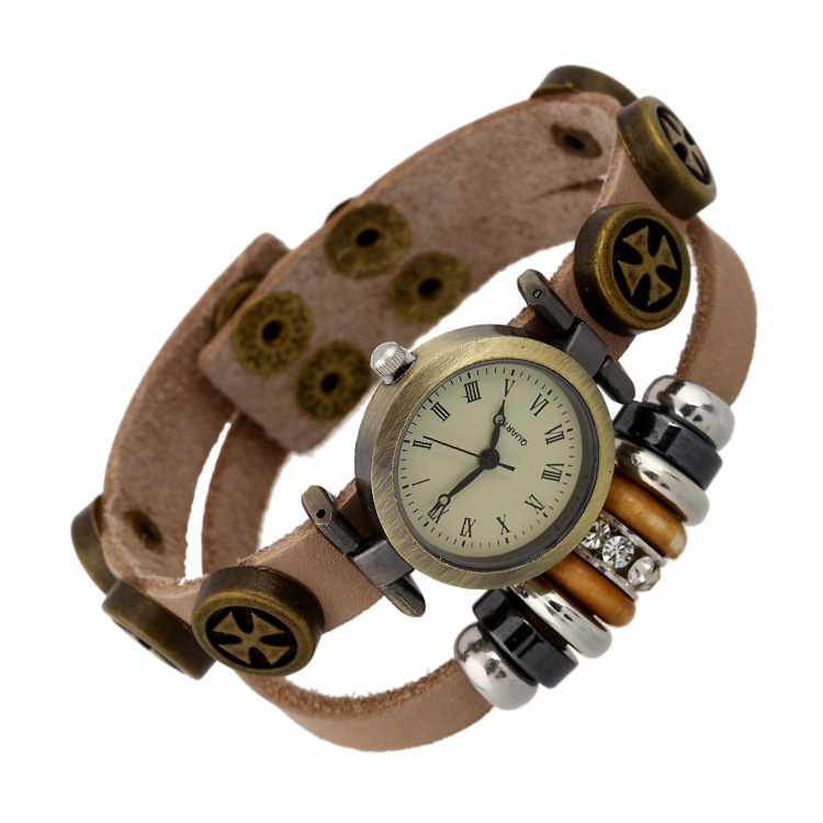 义乌好货 厂家直销复古真皮手链表 男女手表 学生手表  多款可选支持混批-1001/5449B