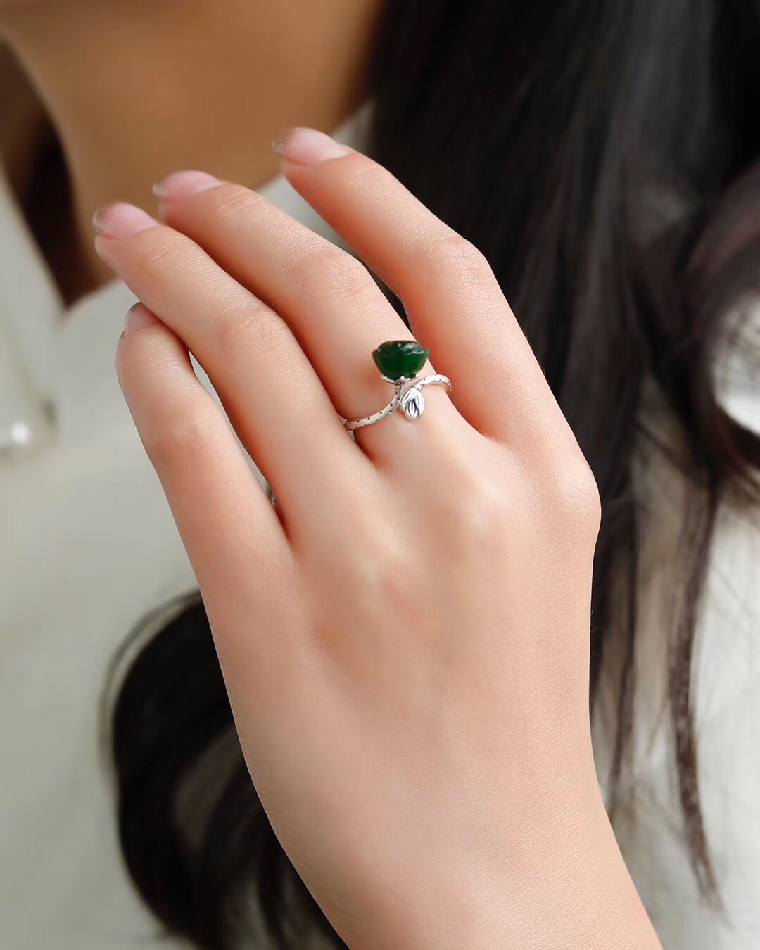 Yiwu Good goods S925 sterling silver projection crown ring female 2-in-1 ring 100 languages I love you boutique explosive gift -1001/5690