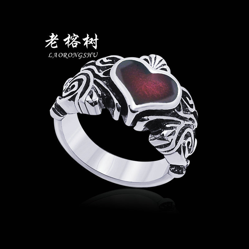 义乌好货 欧美复古心形合金戒指个性女戒指淑女时尚潮流朋克女神指环配饰品-1001/5539B