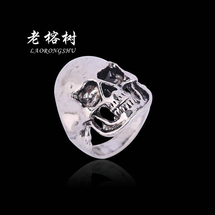 义乌好货 合金戒指  朋克鬼头骷髅头戒指男士首饰 霸气戒指饰品-1001/5539B