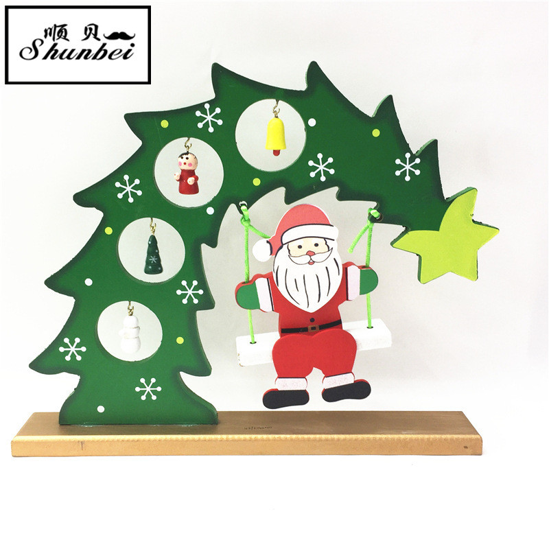 Yiwu Good Goods 2018 New Wooden Handicraft Ornaments, Christmas Eve Gifts, Indoor Ornaments, Festival Event Small Gifts Wholesale -1001/2203 full figure