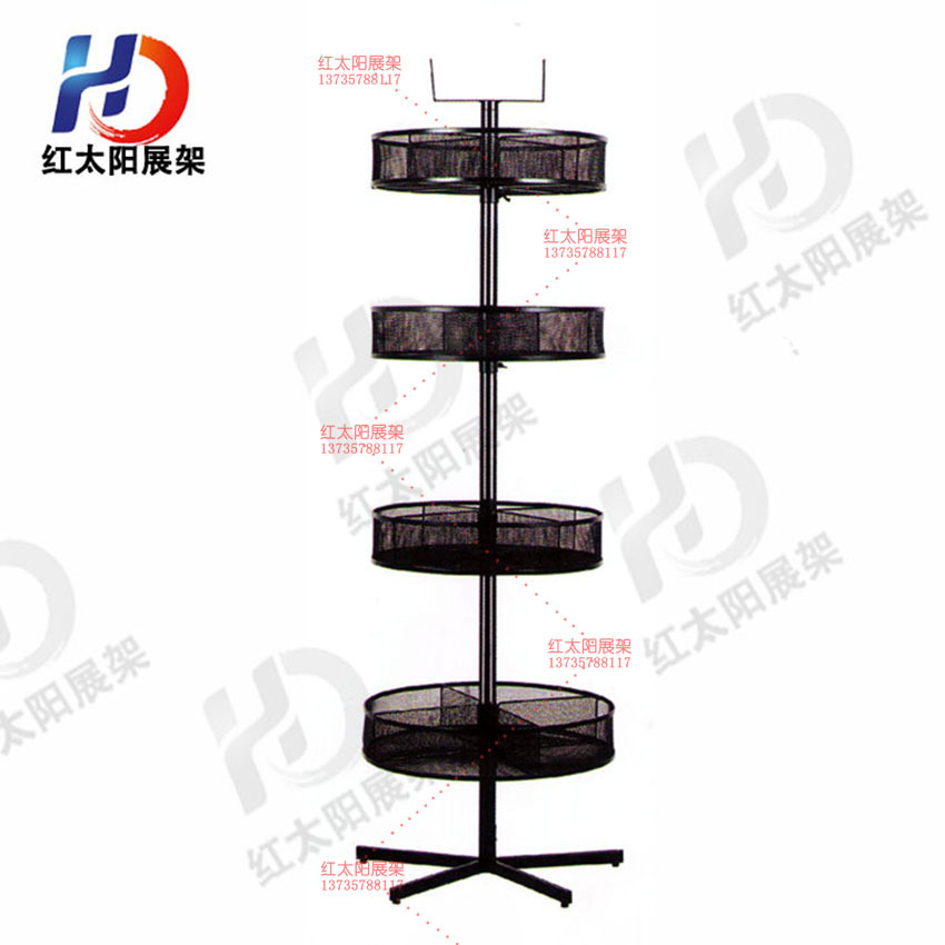 Yiwu Selection Supply display rack/shelf/shelf/rotating black basket rack -1006/34586 thumbnail